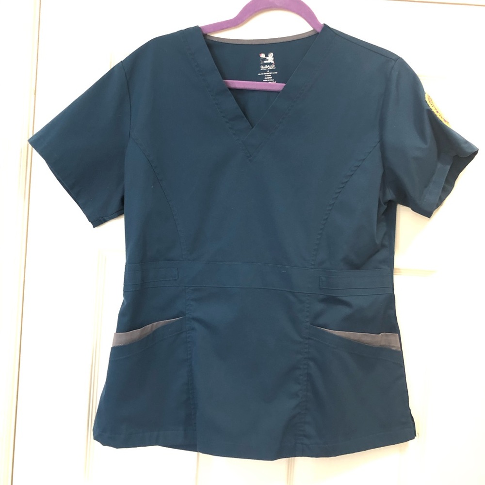 Navy Blue sagacity scrub top
